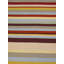 Tapis rayé rectangulaire en laine / coton fait à la main 5 pi x 8 pi Amira