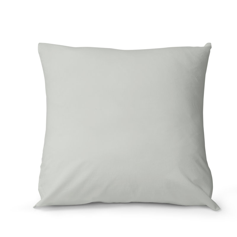 Viola Sateen Cotton Sham, Euro Sham, Silver Moon