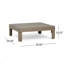 Banc de coin gauche et table basse