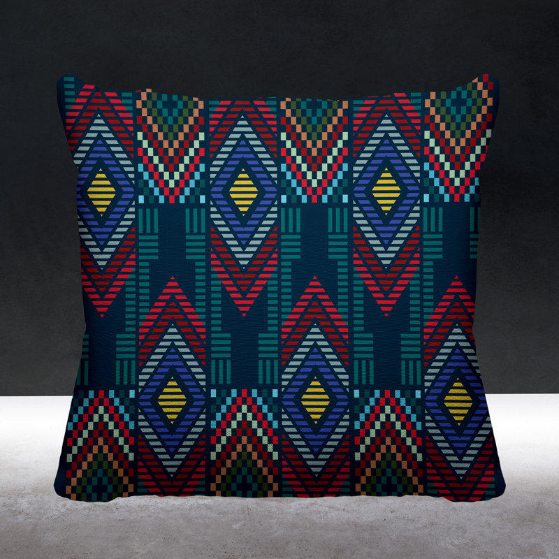 Housse et insert de coussin extérieur d'extérieur, L 19 po x H 19 po, Bleu marine