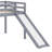Twin Elevated Bed Featuring Ladder & Slide, Loft Beds Equipped With Safety Guardrails-448104627
