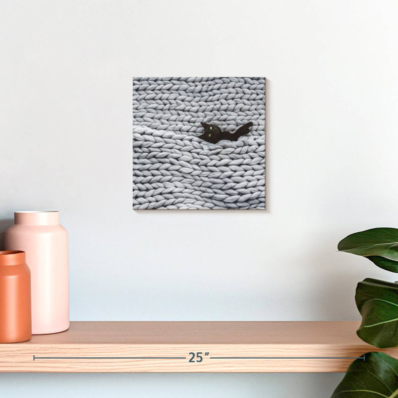 Brampt Little Black Cat, 10" H x 10" W