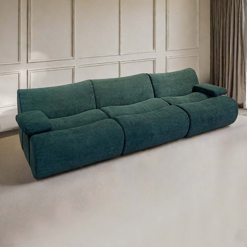 Green bamboo sofa living room three modern simple