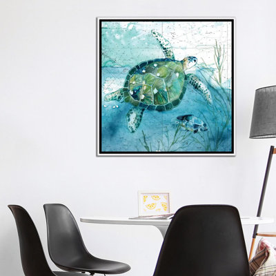 " Island Swim I " Watercolor Print