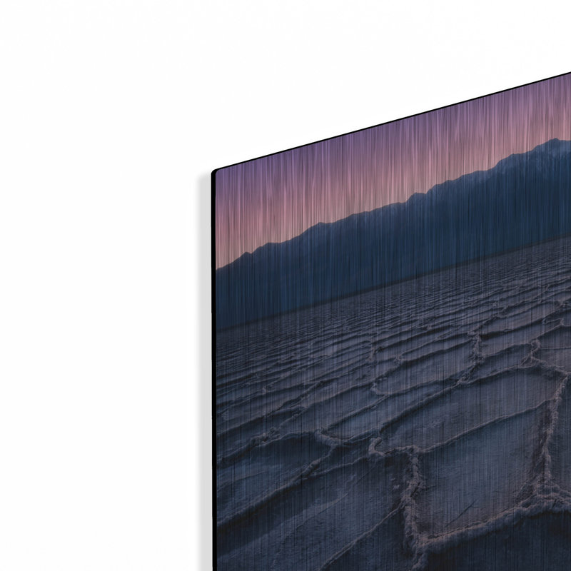 Mur en métal Winston Porter «Badwater Twilight» par Rick Berk, H 12 po x l 16 po