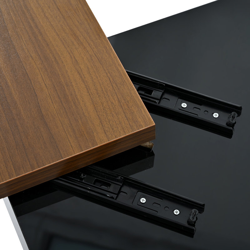 Movable Top Coffee Table With Hidden Storage Drawers, Black