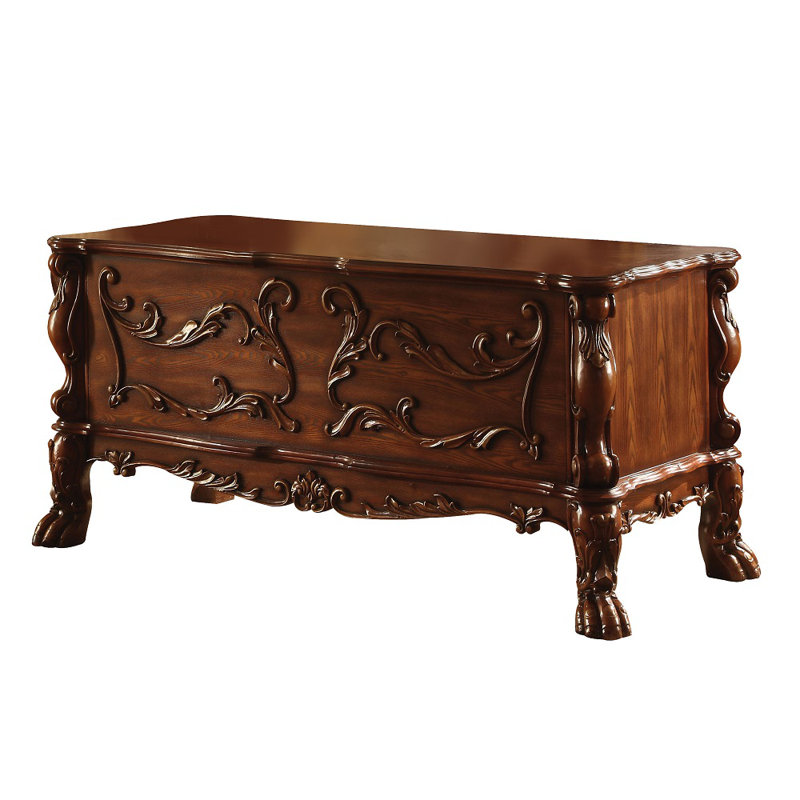 Aaryn Resin Executive Desk, Brown