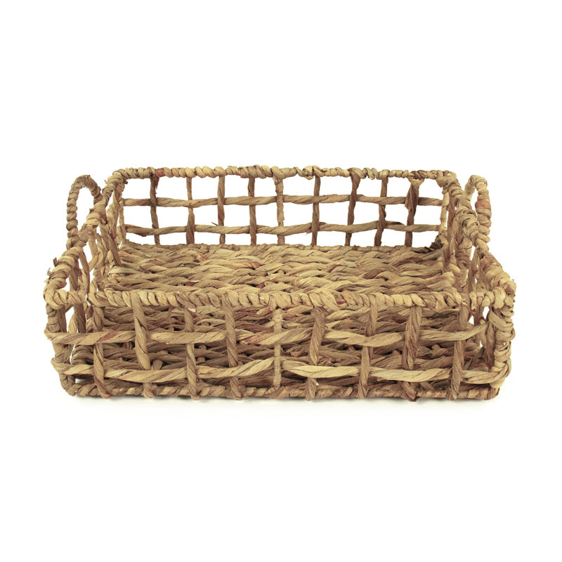 Mosinee Rattan Decorative Tray, 5" H x 13" W  x 17.5" D