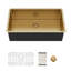 Évier de cuisine encastrable doré encastrable 32 po x 19 po x 10 po