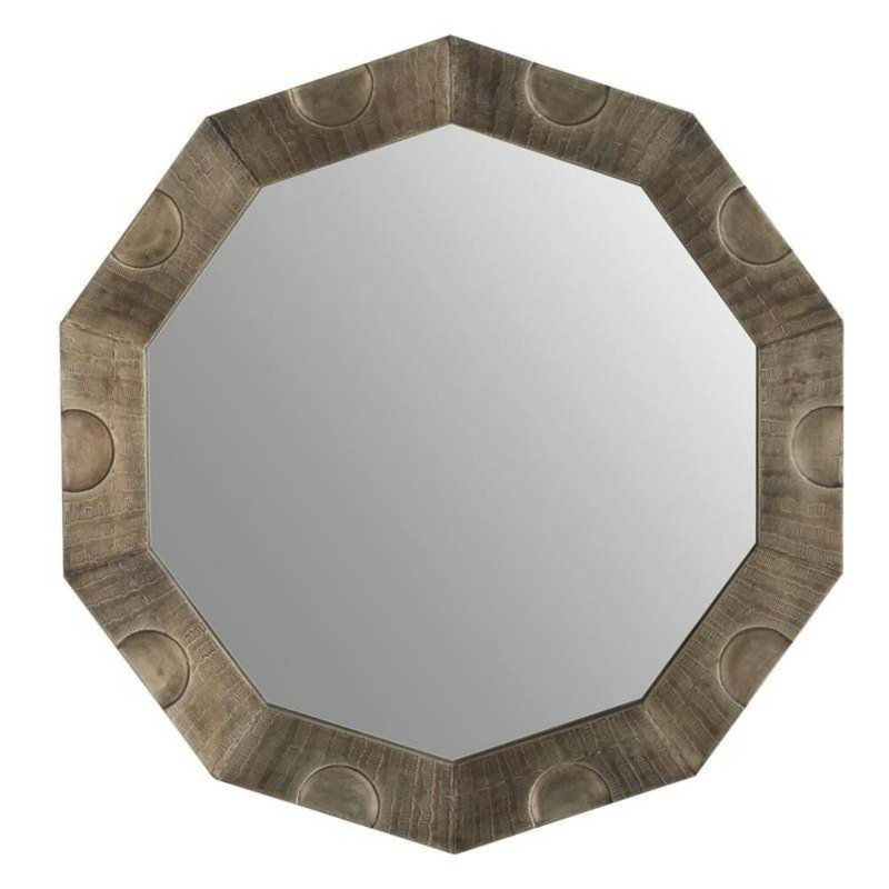 Kiernan Decagon Brass Mirror