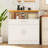 Sideboard Buffet Cabinet With Storage, 32” Modern Kitchen Storage Cabinet With Open Storage, Adjustable Shelf, Wood Farmhouse Coffee Bar Buffet Table For Kitchen, Dining Room,-387181047