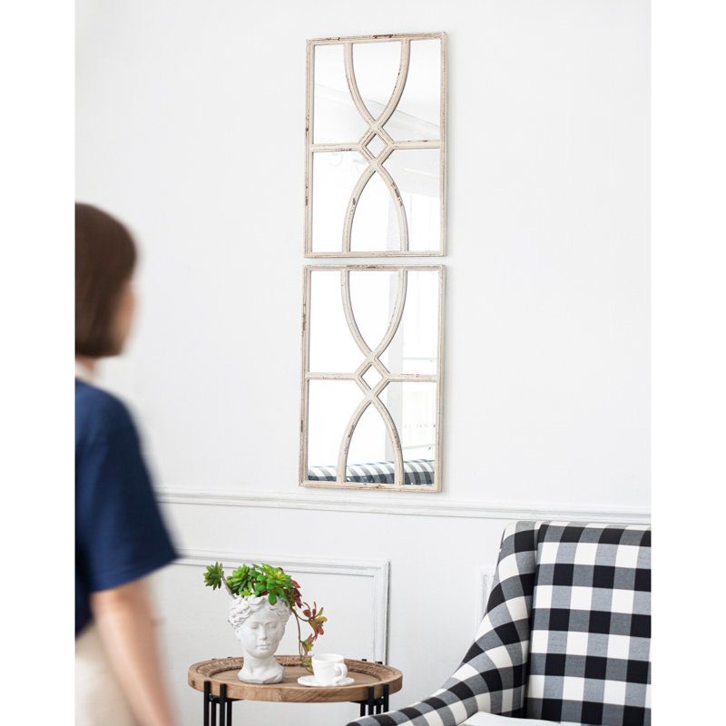 Ensemble de miroir Torino, Blanc