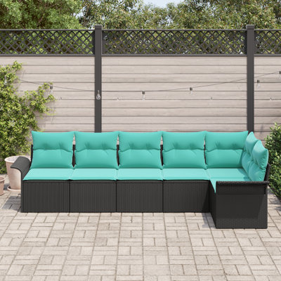 Ensemble de canapé de jardin avec coussin 6 pièces vidaXL
