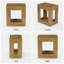Tables de bout Farmhouse Square avec rangement à 2 niveaux, tables d'appoint en bois pour le salon ou la chambre à coucher