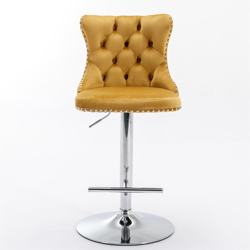 Chaise de salle à manger, Argent argent, Doré