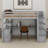 Twin Size Loft Bed With Desk And Shelves-1909704522