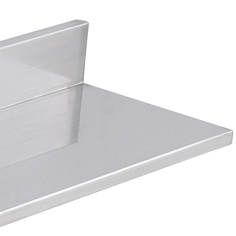Tablette murale flottante 8,6 po x 30 po en acier inoxydable, capacité de 44 lb, convenant à un restaurant, une cuisine, un bar, un hôtel, une tablette en acier montée sur le tracas et un espace de rangement spacieux