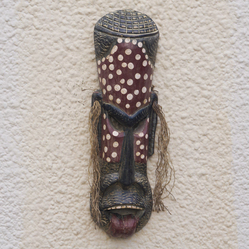 Masque en bois africain Bungalow Bungalow