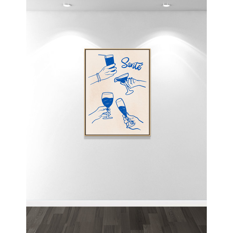 «Sante Print» par Kimberly Allen, L 31,5 po x H 41,5 po, Flotteur naturel