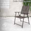 Chaise pliante capacité 350lb 2, résistance aux intempéries, plat pour les petits espaces 2 et table en verre, rouille, installation instantanée, rangement complet, balcon idéal, patio, jardin extérieur