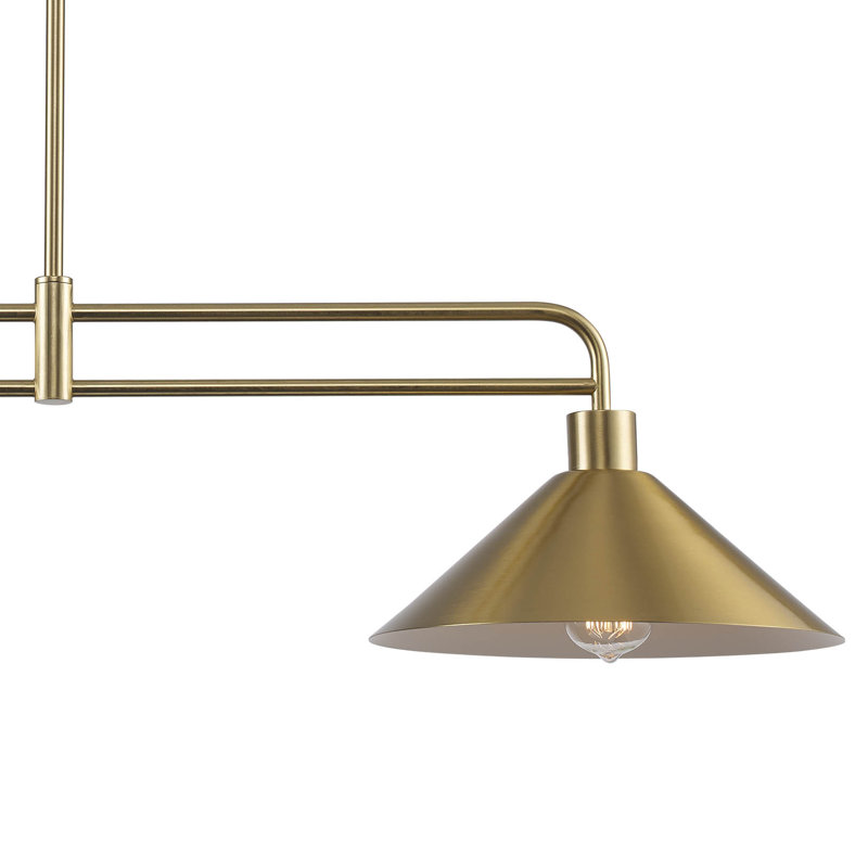 Luminaire suspendu industriel Fayra, Antique Gold