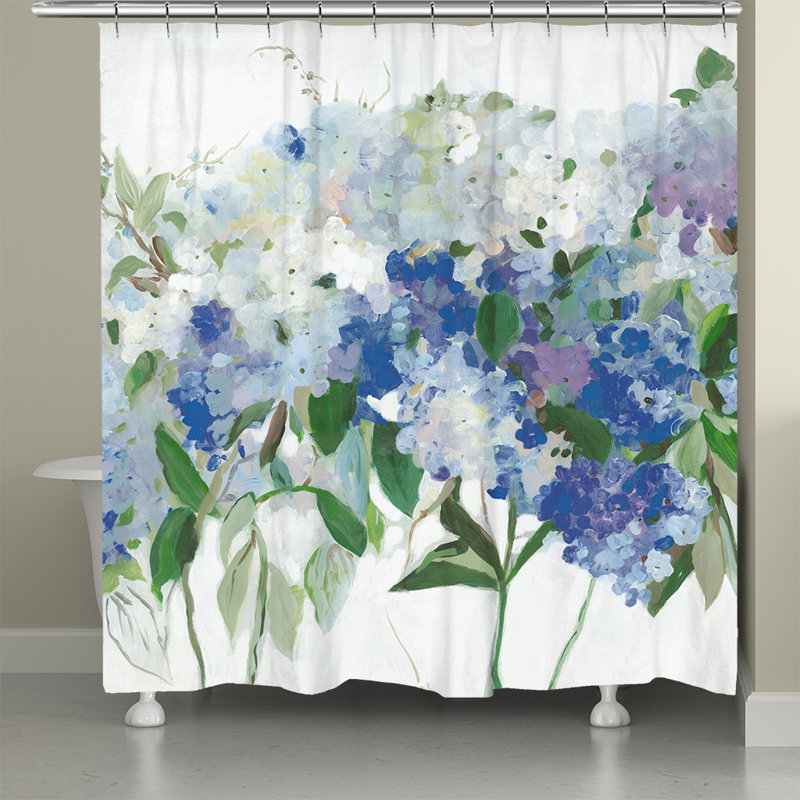 Giuliani Purple Hydrangea Shower Curtain