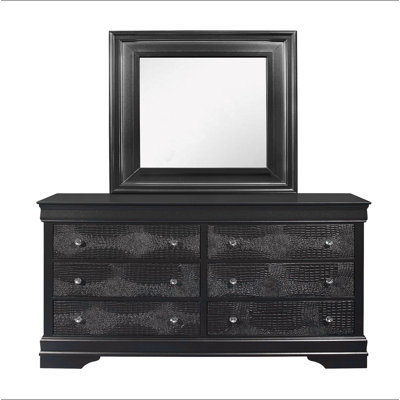 SHAKER CROCODILE METALLIC MIRROR