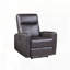 Fauteuil inclinable électrique en cuir fleur