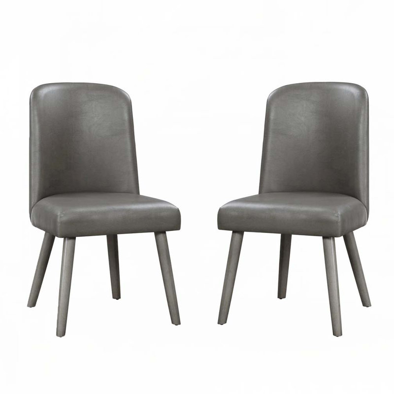 Chaises d'appoint rembourrées en cuir de polyuréthane