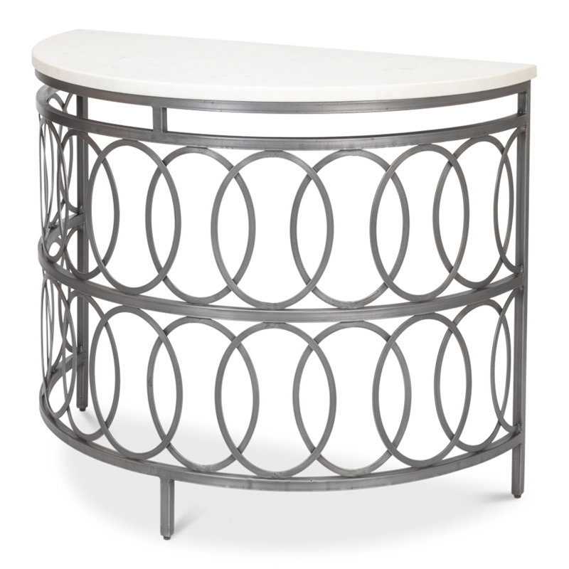 Olympia 41'' Marble Top Console Table