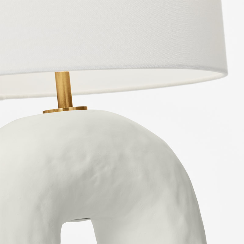 Mcconnell Ceramic Table Lamp, White