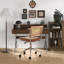 Chaise de bureau pivotante en similicuir Ayris-671295140