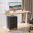 3-Drawer Vertical Filing Cabinet, Rolling Mobile File Cabinet With Casters-613667100