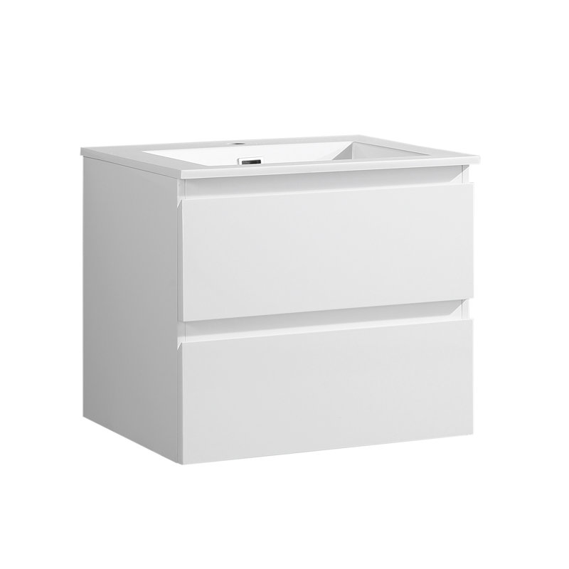 Ensemble de meuble-lavabo simple mural 24 po Kizzie