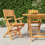 Vendramin Solid Wood Patio Folding Chair Folding Chair Set