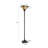 FIRMAN Halvard Tiffany-Style 1-Light Blackish Bronze Torchiere Floor Lamp 12" Shade-1301133221-1301133220