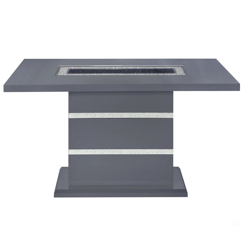 Table de salle à manger Ariya, Gris