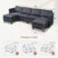 Canapé modulaire convertible avec siège de rangement-208899674