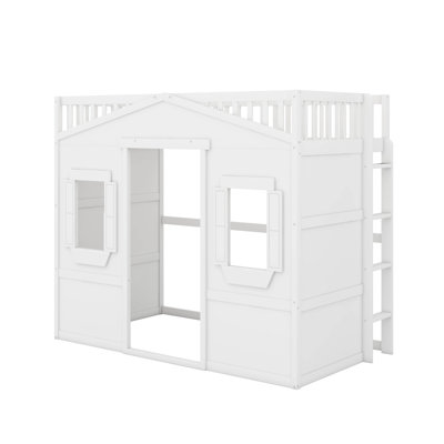 Lit mezzanine simple avec échelle