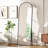 Arched Full Length Mirror 65"x22" – Floor & Wall Mounted, Freestanding with Stand, Explosion-Proof HD Glass, Matte Black Aluminum Frame, Modern Tall Dressing Mirror for Bedroom, Bathroom, Entryway