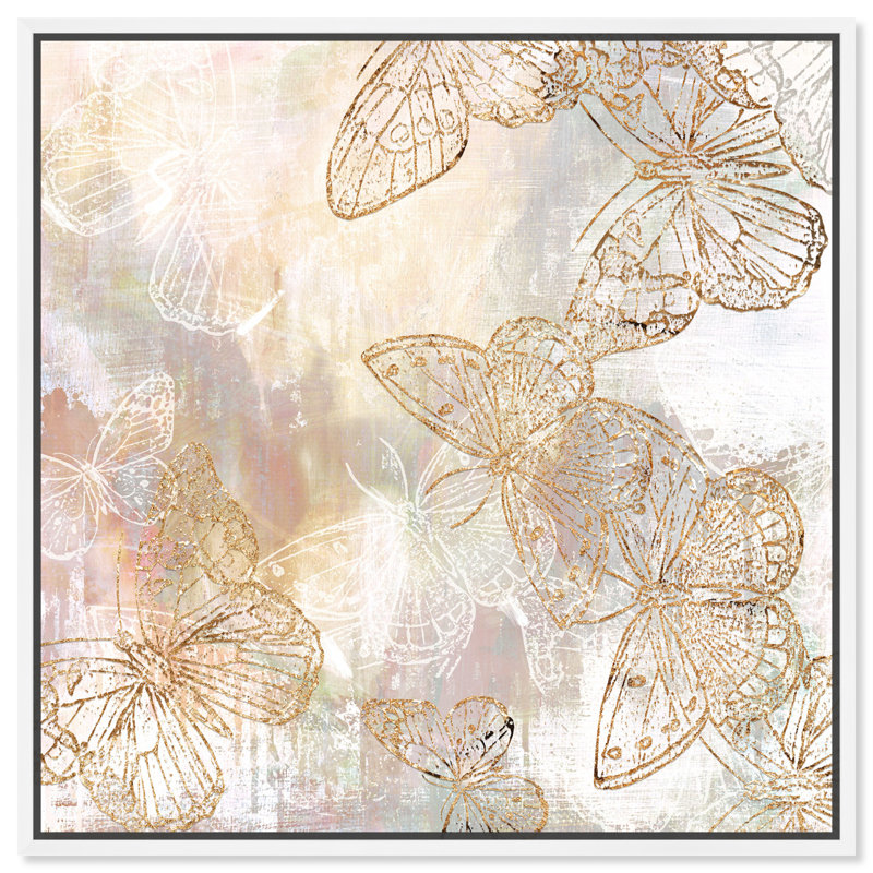 Animaux, insectes de jardin, impression sur toile, H 40 po x l 40 po, Toile blanche encadrée