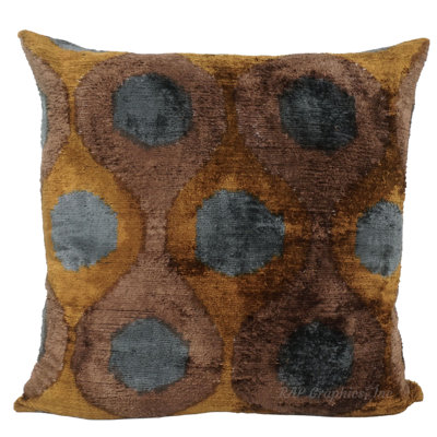 Henna Silk Velvet Pillow Cover And Insert
