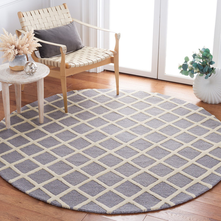Sanyla Hand Tufted Wool Geometric Rug