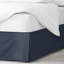 Shay Solid Dark Denim Cotton Bedskirt-1751299165-1751299160