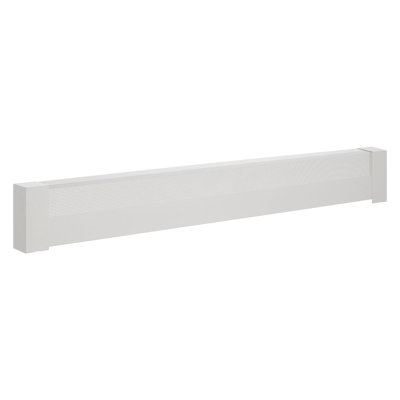 Baseboard Heater Covers, Basic Series 6 Ft Standard Electric Heating Unit Front Cover For Home Improvement, Heavy-Duty Steel, Easy Installation For Bedroom Replacing Old Cover, White