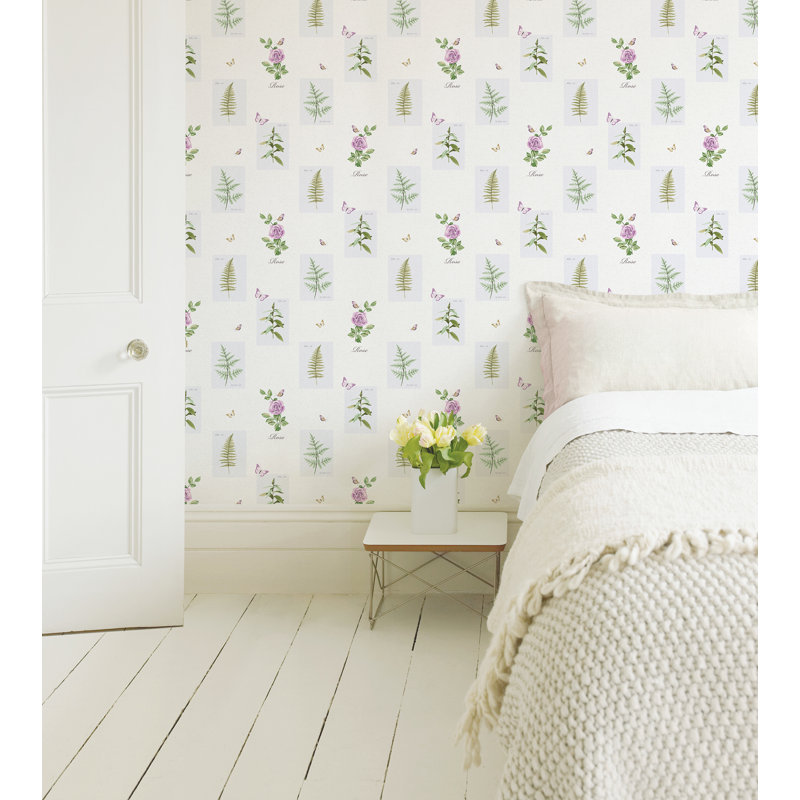 Abrielle 10m x 53cm Matte Wallpaper Roll, Pink