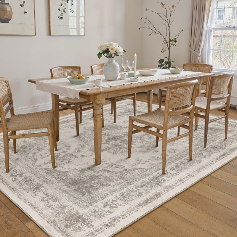 Oriental Area Rug, Teal, Rectangle 200 x 300 cm