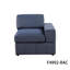 Ensemble de canapé de salon en microfibre gris foncé Onyx-468958437