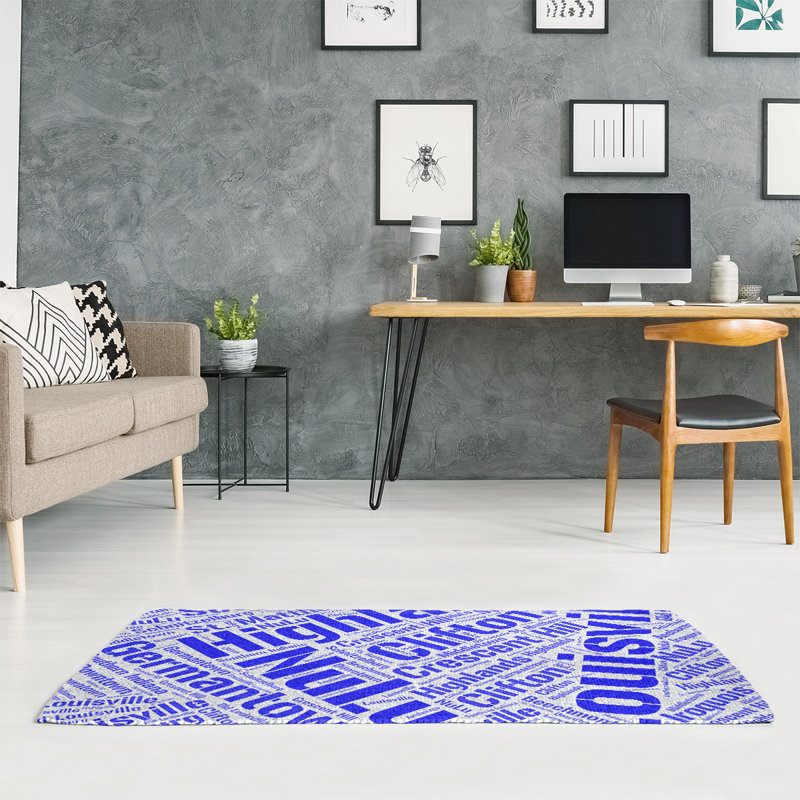 Chenille Indoor Rug, Rectangle 4' x 6'