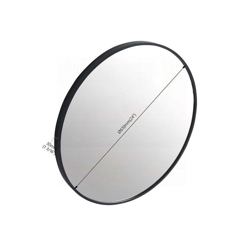 Miroir de salle de bain, 24 po x 24 po, Rond